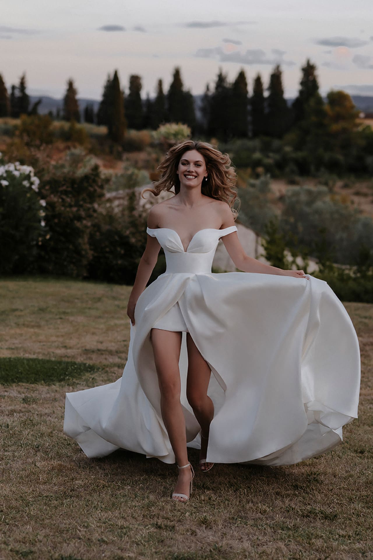 Vestido liso perlado